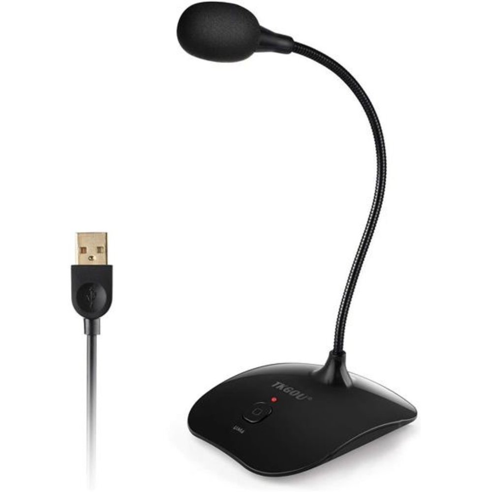 USB Computer Microphone with Mute Button,Plug&Play Condenser,desktop, PC, Laptop